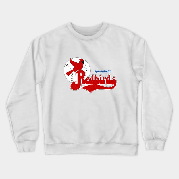 Retro Springfield Redbirds Baseball 1987 Crewneck Sweatshirt by LocalZonly